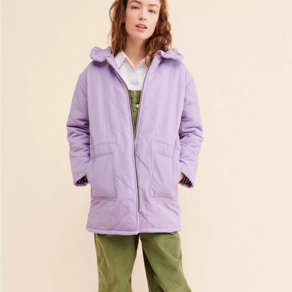 ✨NEW!✨ 💜 ✨AMAZING!✨ TACH bruna jacket in lavender lilac XS VEGAN!  🐇💕 💜